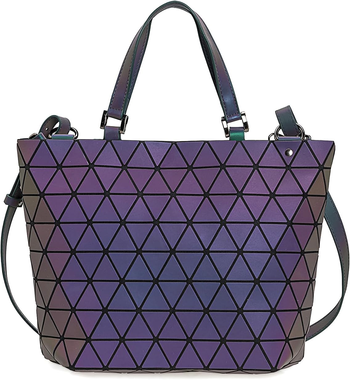 Womens Geometric Luminous Handbag Holographic Jordan Ubuy