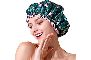 Reusable Shower Caps for Women Long Hair