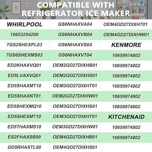 Miniatura 5 de 4389102 W10757851 Kit de placa de control de sensor de hielo para refrigerador compatible con refrigeradores Whirlpool Kenmore que reemplaza