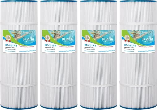 Pool Filter Cartridge Replace for C-7470, CCP320, PCC80, Clean and Clear Plus 320, Filbur FC-1976, R173573, 178580, 817-0081, Wtaerway Crystal Water, 20 x 7, 4 Pack