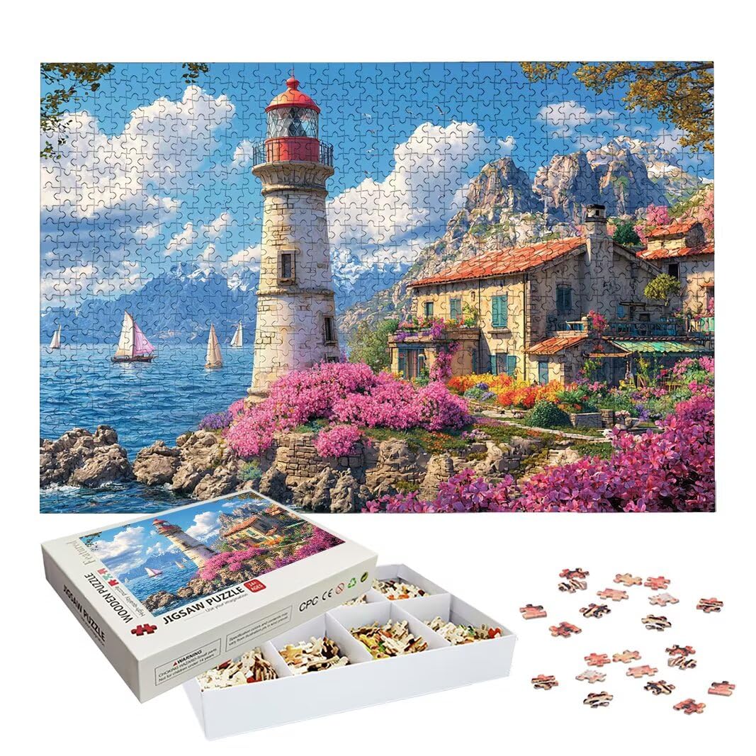 Puzzle Faro, Puzzle 1000 Pezzi per Adulti, Decor, Regalo Donna/Uomo -2459