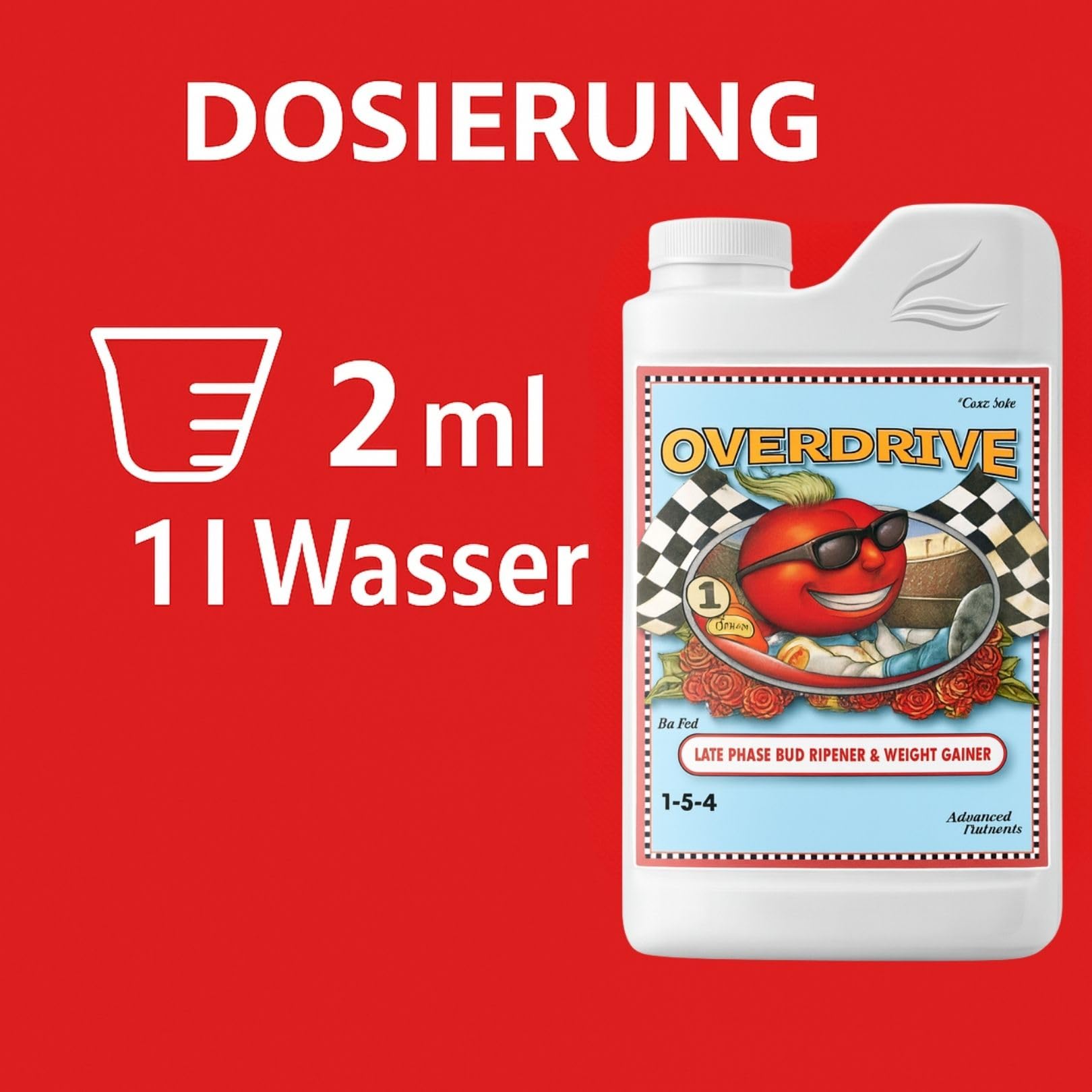Weedness Advanced Nutrients Overdrive 5 Liter - NPK Dünger Grow Anbau Indoor Erde Flüssigdünger Organischer Bio
