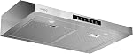 VIKIO HOME 30 Inch Under Cabinet Range Hood 900 CFM, Dual Motor Powerful Kitchen Vent Hood, Gesture & Touch Control, Ultra Quiet DC Motor, Dishwasher-Safe Filters, LED Lights, Black