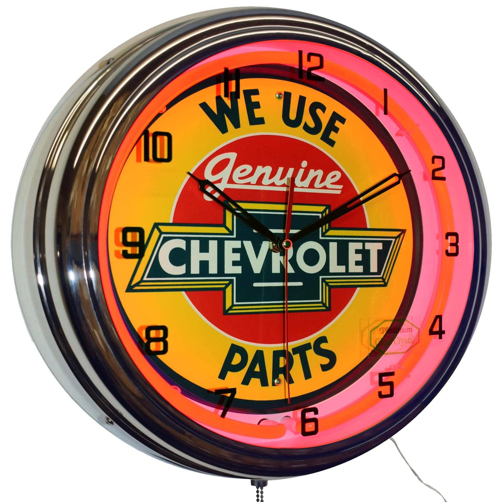 Amazon.com: Platinum We Use Chevy Genuine Parts Sign Neon