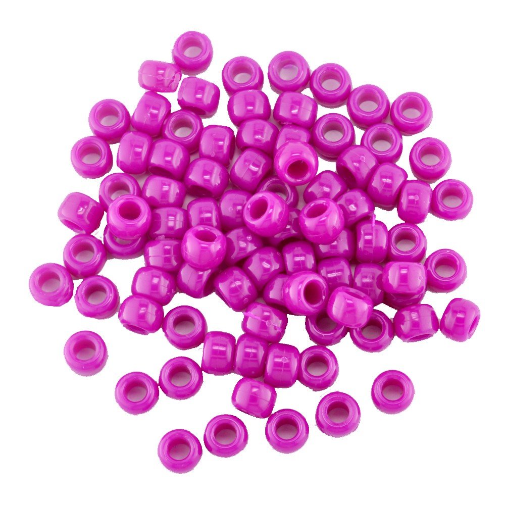 Opaque Pony Bead Mulberry* Qty 200
