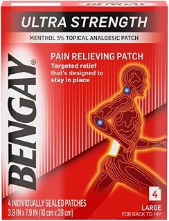 Ultra Strength, Pain Relieving Patch, Large Size, 4 Count - Buy Packs and Save (Pack of 3)