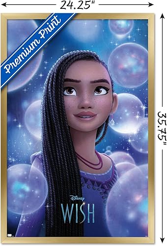 Vista 89 de Trends International Disney Wish Asha - Póster de pared de una hoja Paquete de póster y clip