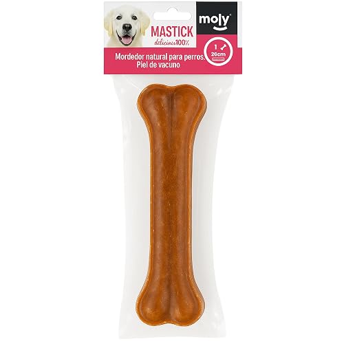 Moly Hueso Prensado Natural para Perros de 26 cm