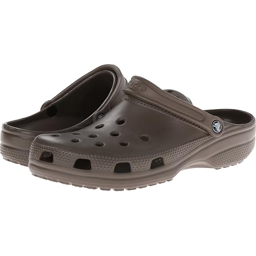 Crocs Unisex-Adult Classic Clogs, Chocolate, 5 Men/7 Women