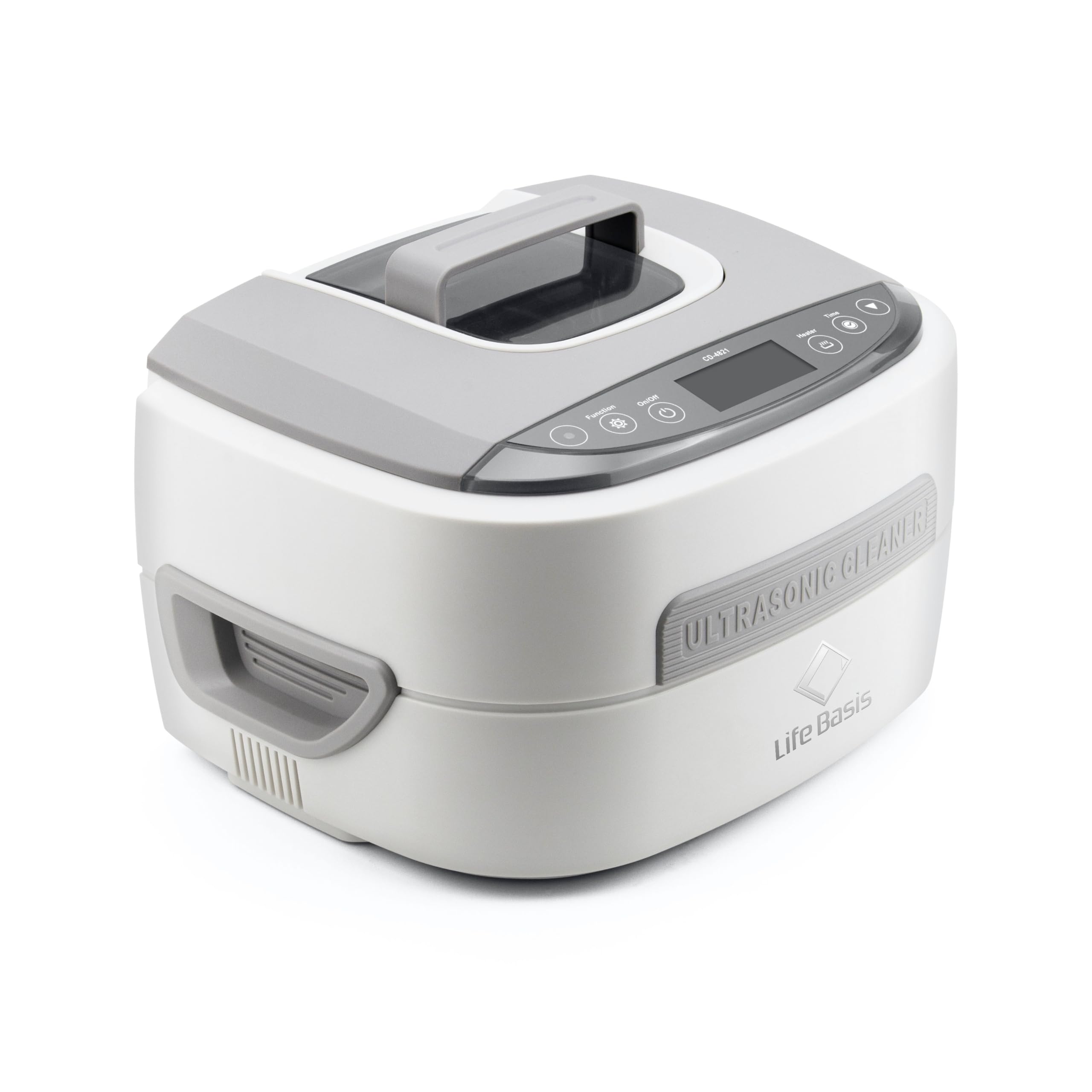 LifeBasis 2.5L Ultraschallreinigungsgerät mit Heitzung 1-30Min Timer 35kHz | Ultraschallreiniger 170W Degas Funktion Ultraschallbad für Autoteile Chirurgische Instrument Industriezubehör Werkzeugteile