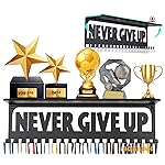 iBobbish Non-Slip Medal Hanger Display Trophy Shelf,Medal Hanger Display for Wall with 16inchL,Race Medal Display Upgraded Medal Holder Display for gymanstics,Race,Soccer,Swim