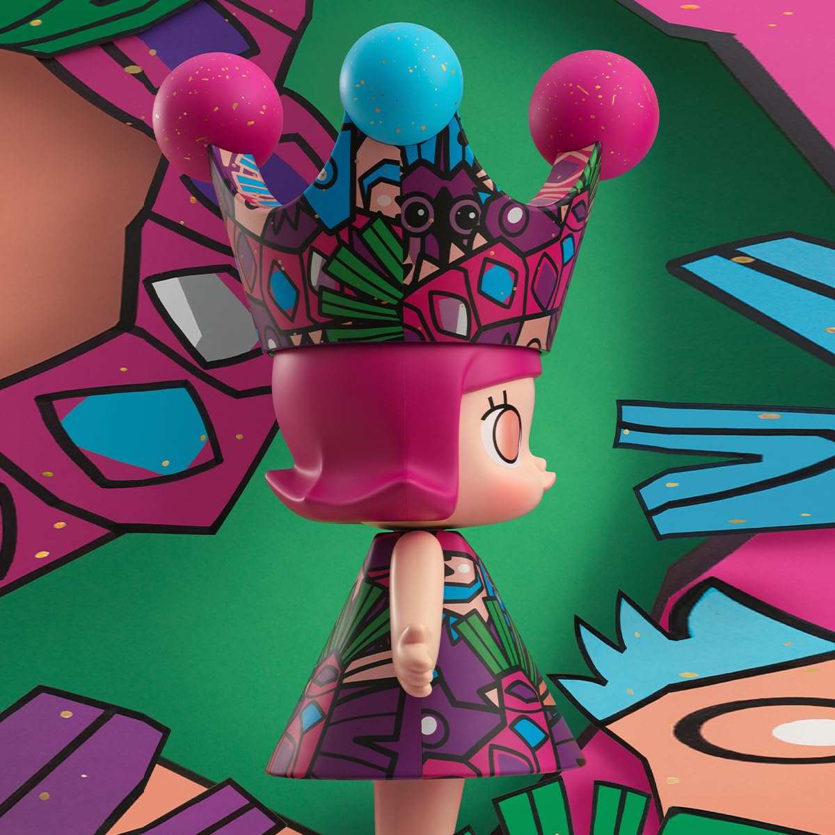 Amazon.co.jp: POP MART MEGA ROYAL MOLLY 1000% HAN MEILIN Popmart