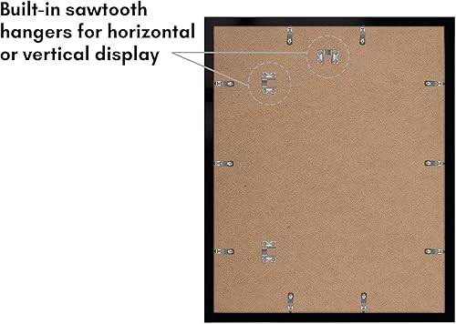 Vista 76 de Americanflat Portarretratos de 8 x 12 pulgadas con plexiglás pulido, juego de 2 portarretratos de 6 x 8 pulgadas con paspartú o para fotos de 8 x 12