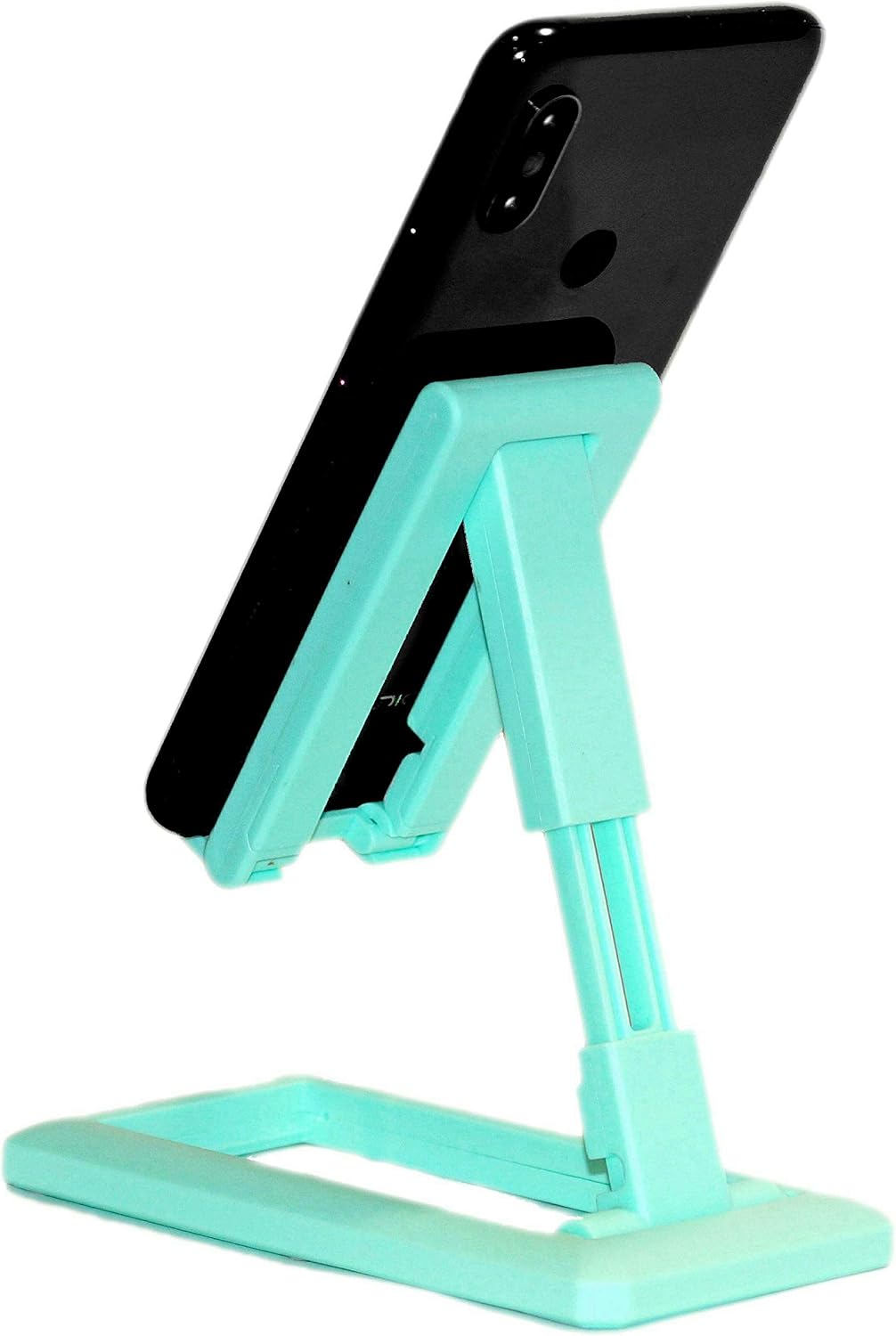LLK SEVEN DREAMS INC Cell Phone Stand Full 3-Way Adjustable Height + Angles Perfect As Desk Organizers and Accessories Cell Phone Stands and Holders Table Stand 51970 (Green)