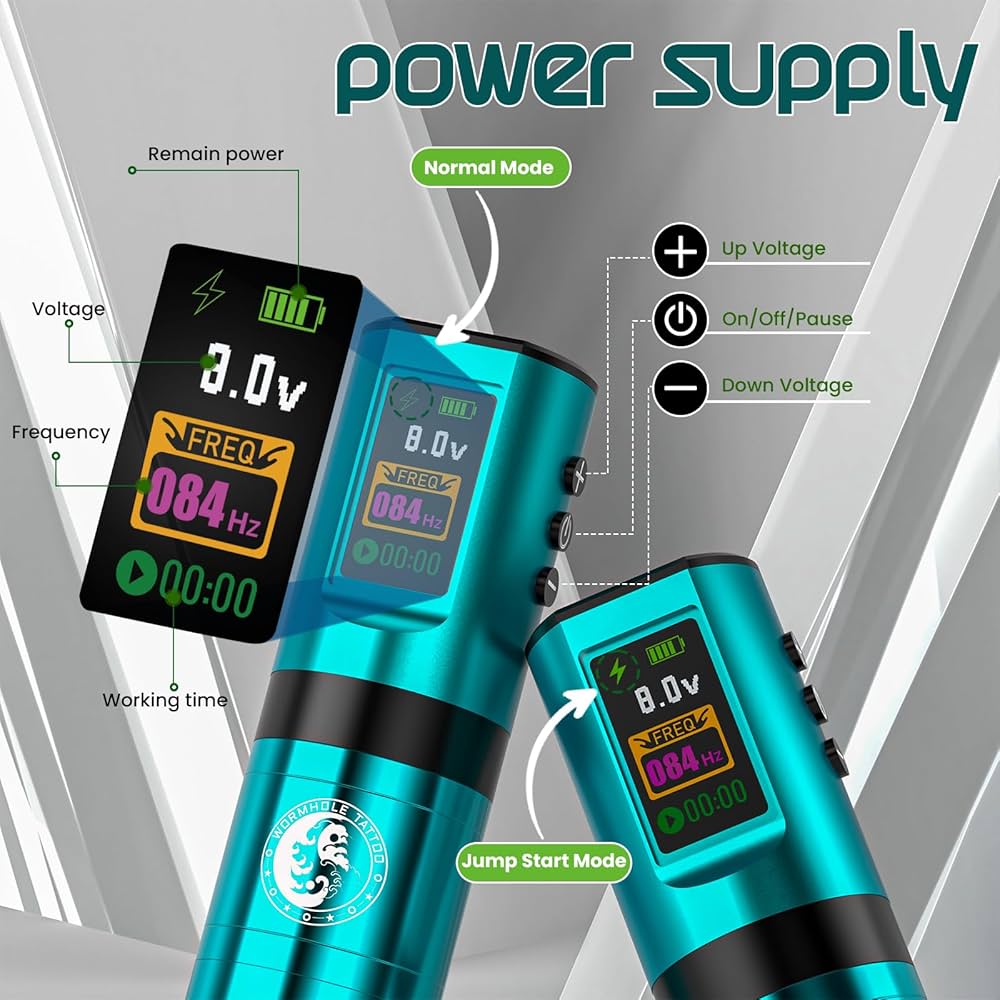 Amazon.com: Tattoo Gun Kit, Wormhole Tattoo Kit Wireless