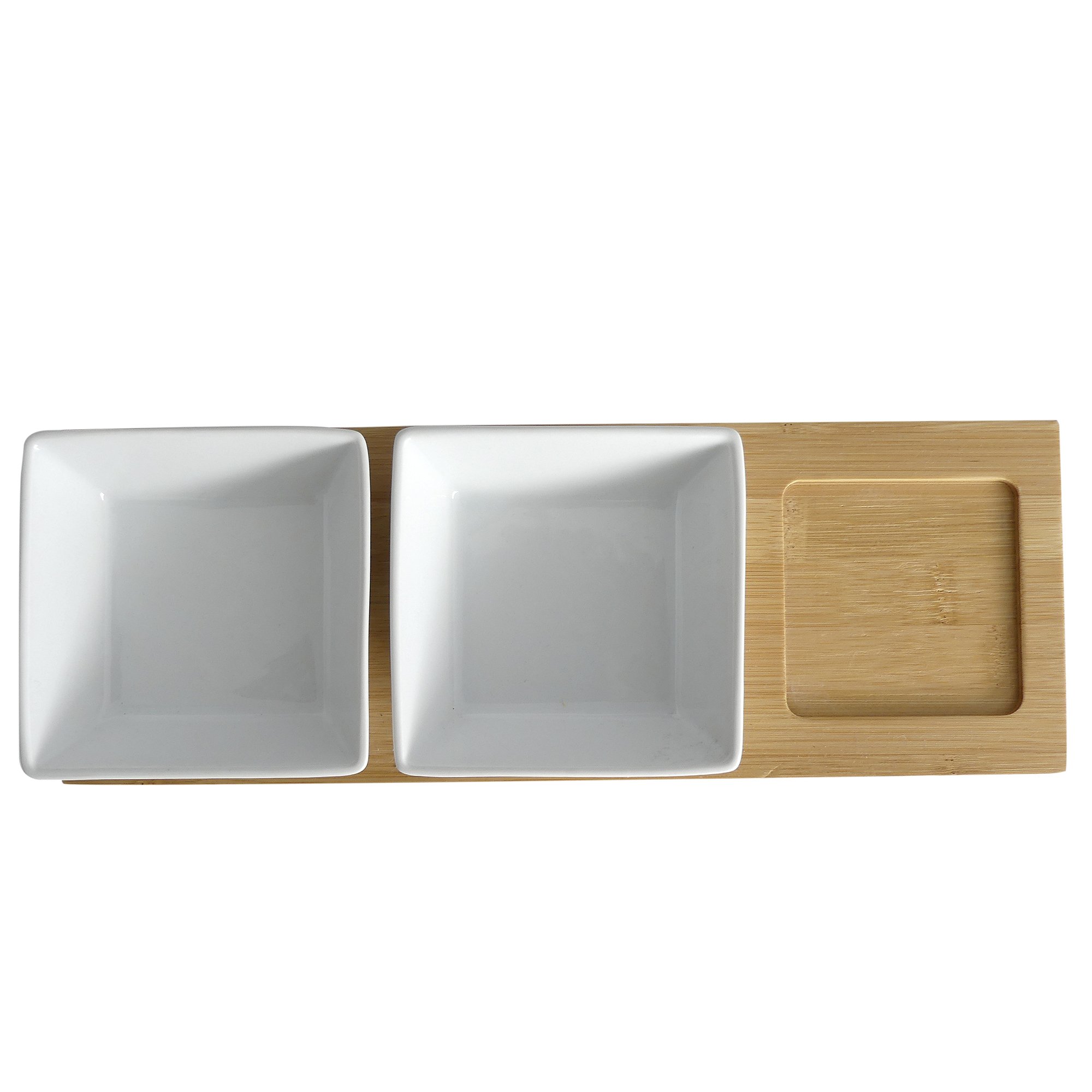 kela weiß Schalen-Set Philipa Porzellan 4tlg 33,5x12,0x5,0cm, 33.5 x 12 x 5 cm (Packung mit 2)