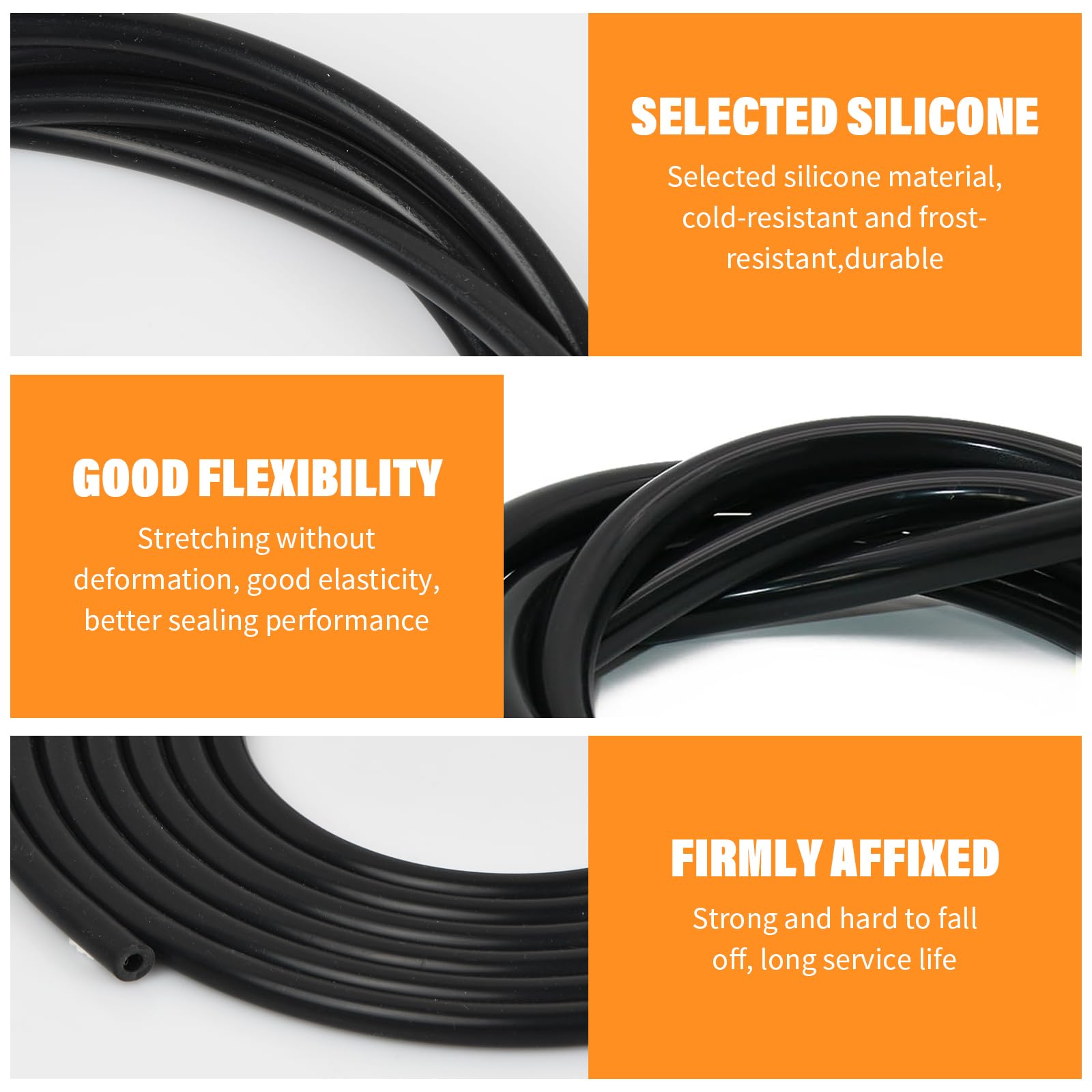 Tubo In Silicone Per Auto - 3 Metri, Diametro 4mm Interno, Per Vuoto, Radiatore, Benzina - Foto 3