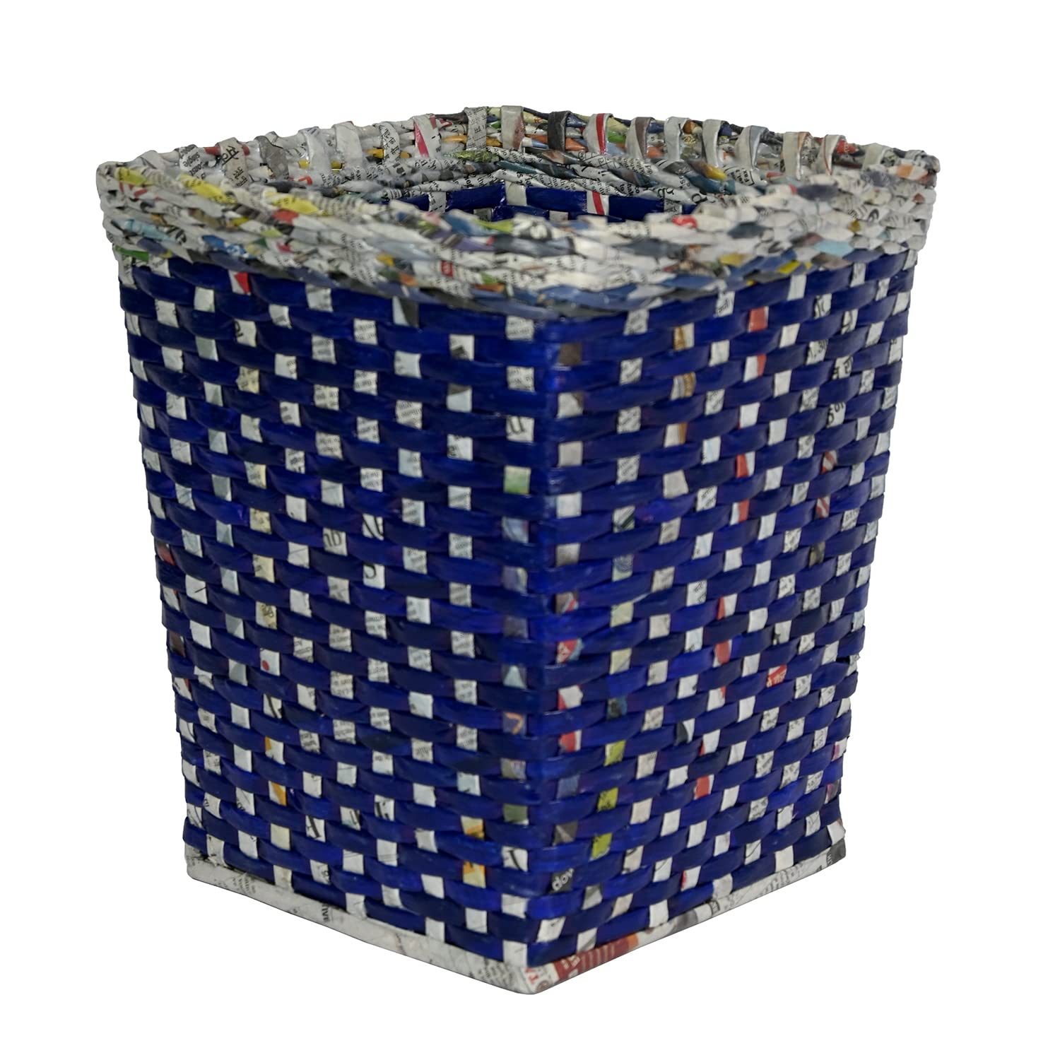 Handcrafted Paper Straw Dustbin - 10L -10