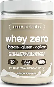 Whey Zero Lactose Sem Sabor 900g - Fórmula Exclusiva Com Proteína Isolada, Concentrada E Hidrolisada - 24g De Proteína Por Dose