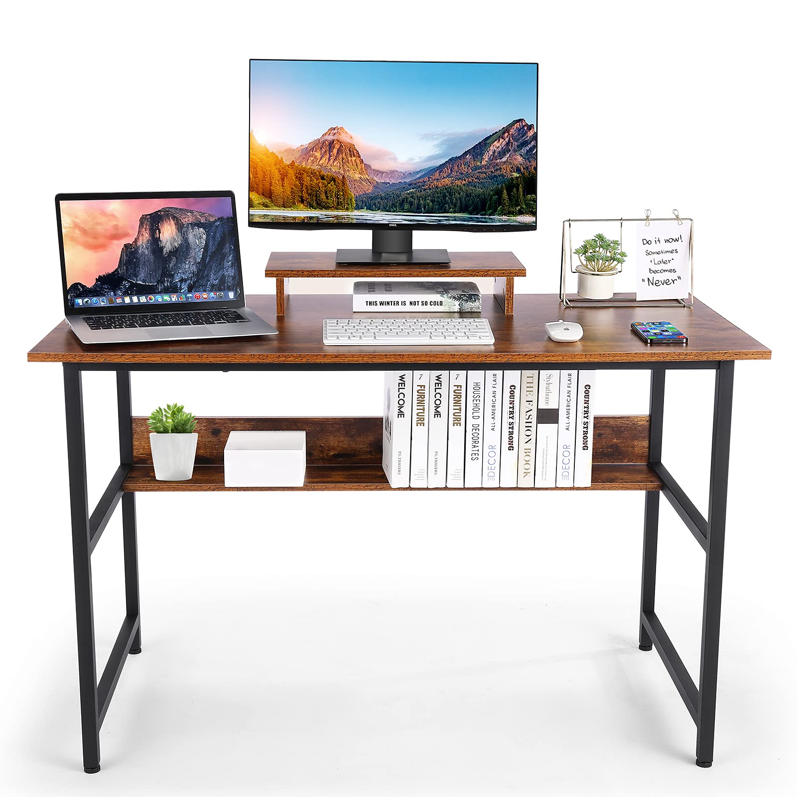 Buy Home Office Desk Farexon Standing Computer Desk, with Charging