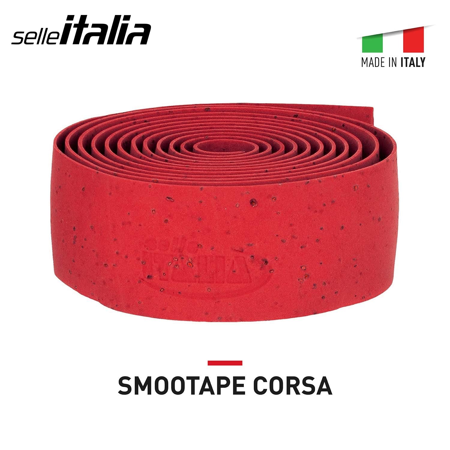 Selle Italia SMOOTAPE CORSA - Nastro Manubrio Bici da Corsa in EVA e Sughero - Pack da 2 Nastri, Rosso