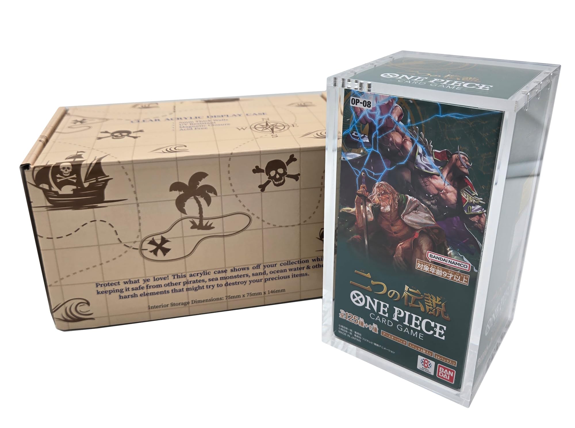 Break Tradition Premium UV-Protected Clear Acrylic Display Case For TCG One Piece Booster Box JAPAN Version