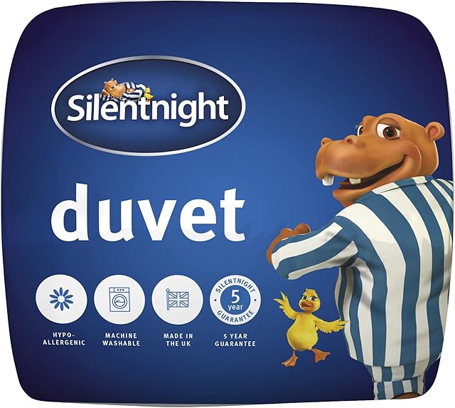 Silentnight Essentials 15 Tog King-Size Duvet - Warm and Thick Winter Duvet Quilt Comforter - Hypoallergenic and Machine Washable - King-Size Bed