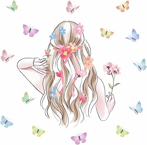 Calcomanías de pared con citas inspiradoras, coloridas calcomanías de pared motivacionales para niñas, citas positivas, calcomanías de pared