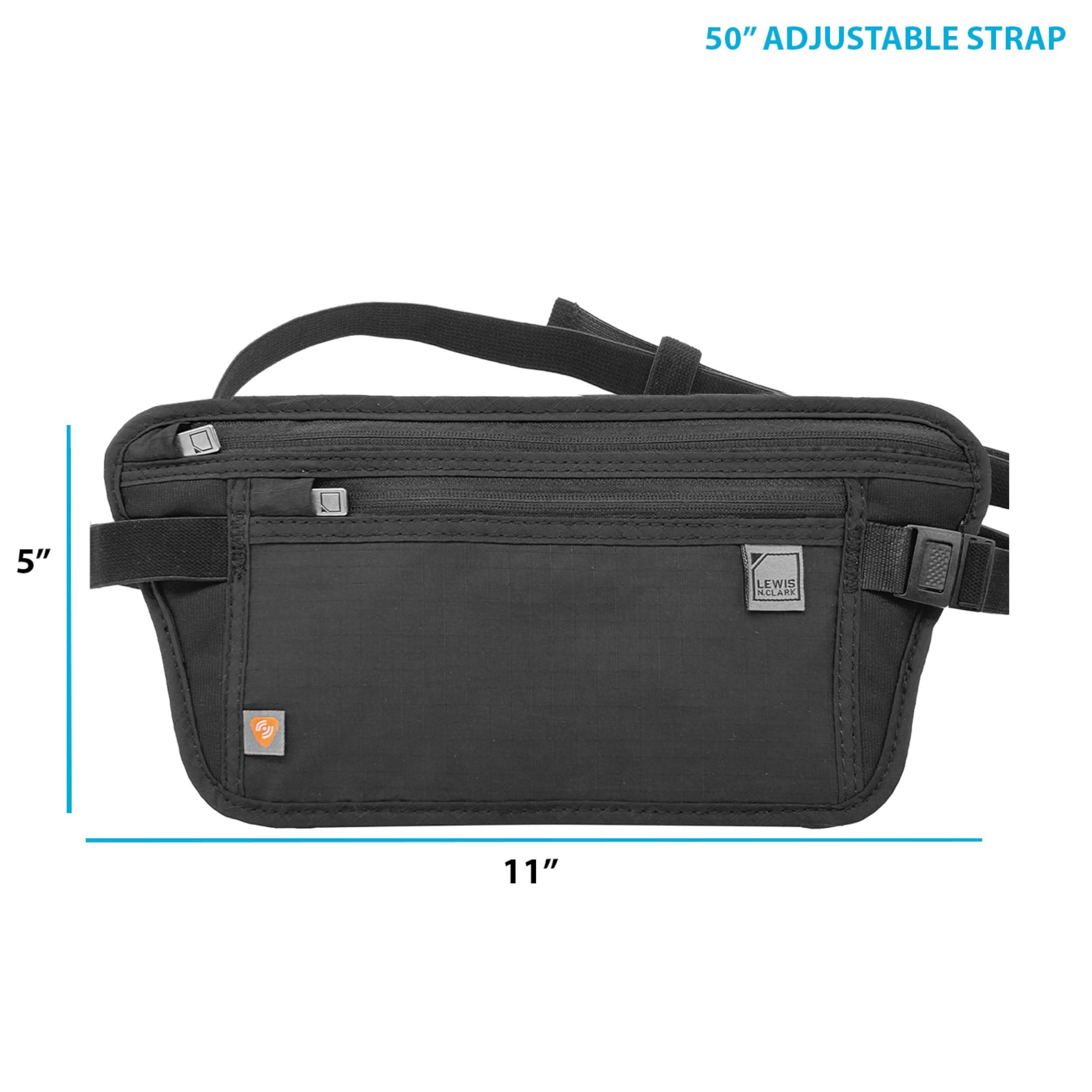Lewis N. Clark RFID-Blocking Waist Stash Riñonera Interior, Talla única