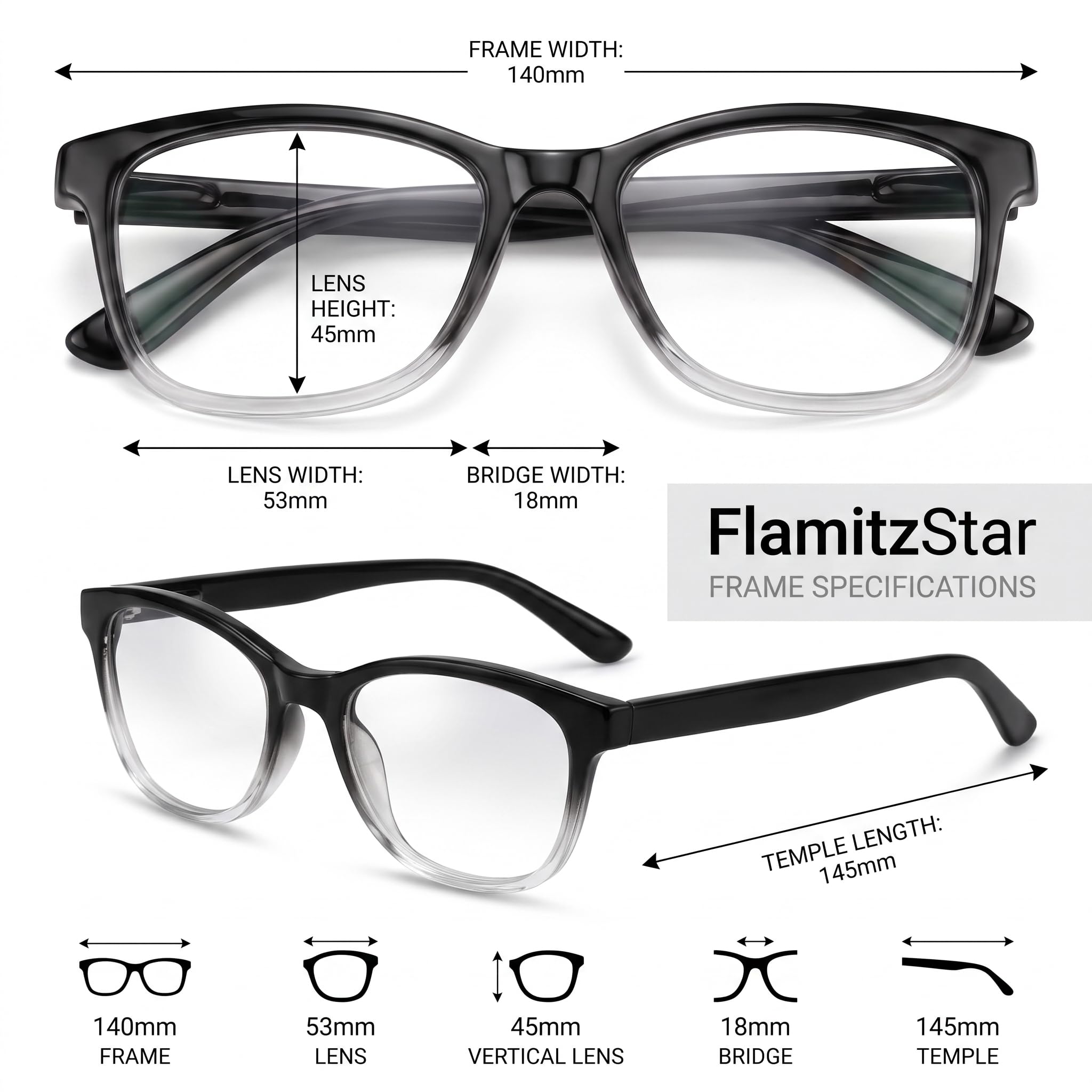 One Power Reading Glasses for Men & Women – +0.5 to +2.5 Power Flex Focus Blue Light Blocking Specs – Progressive Magnifying Rimless Lightweight Flexible Readers for Computer, Books & Screens — Amazon image 3