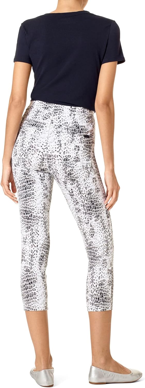 HUE Womens Ultra Soft High Waist Denim Capri Leggings - Image 2