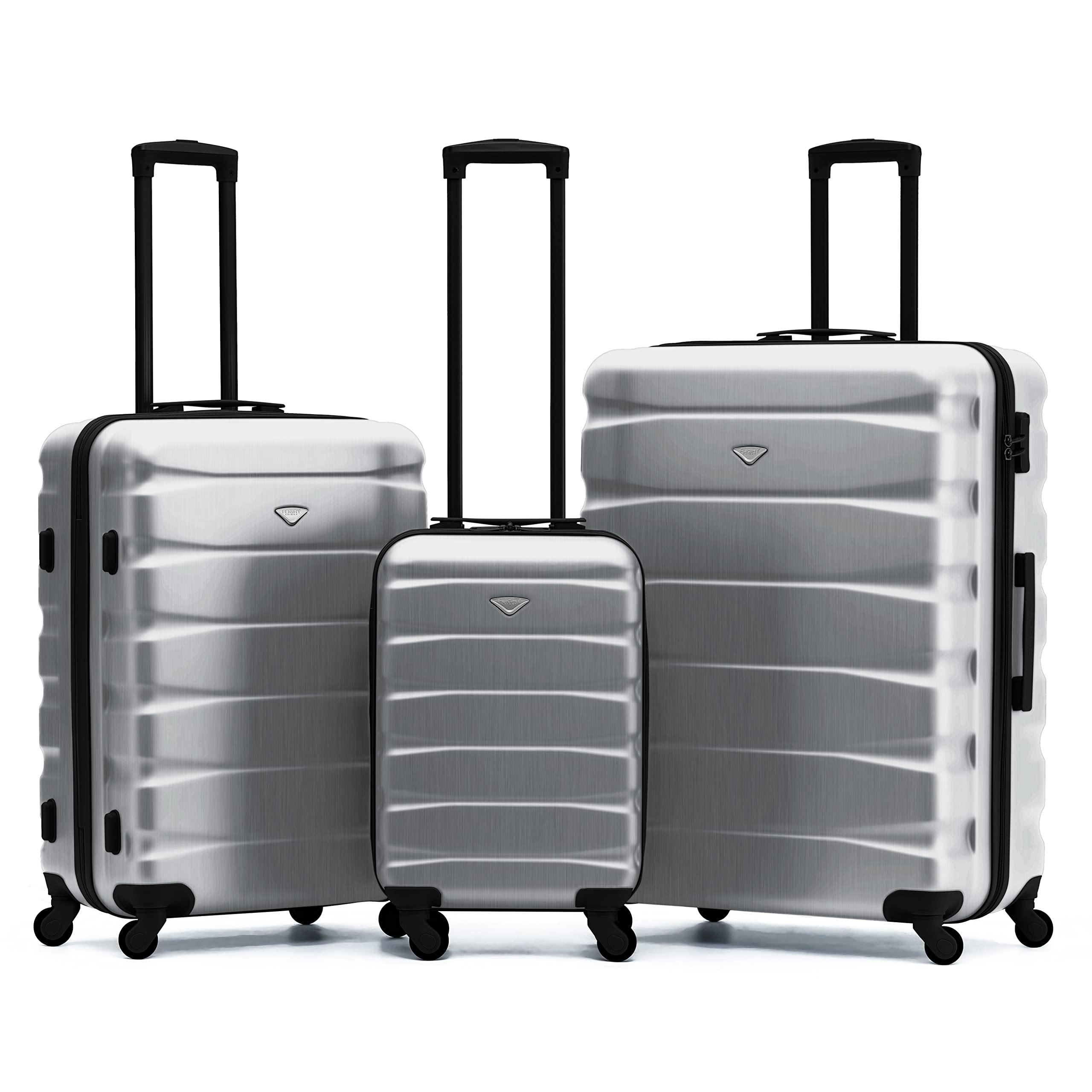 Flight Knight Lightweight 4 Wheel ABS Hard Case Medium Suitcase Approved for Over 100 Airlines Including easyJet, British Airways, Ryanair, Jet2, Emirates & Many More - Check-in Medium Size 25" — view 198