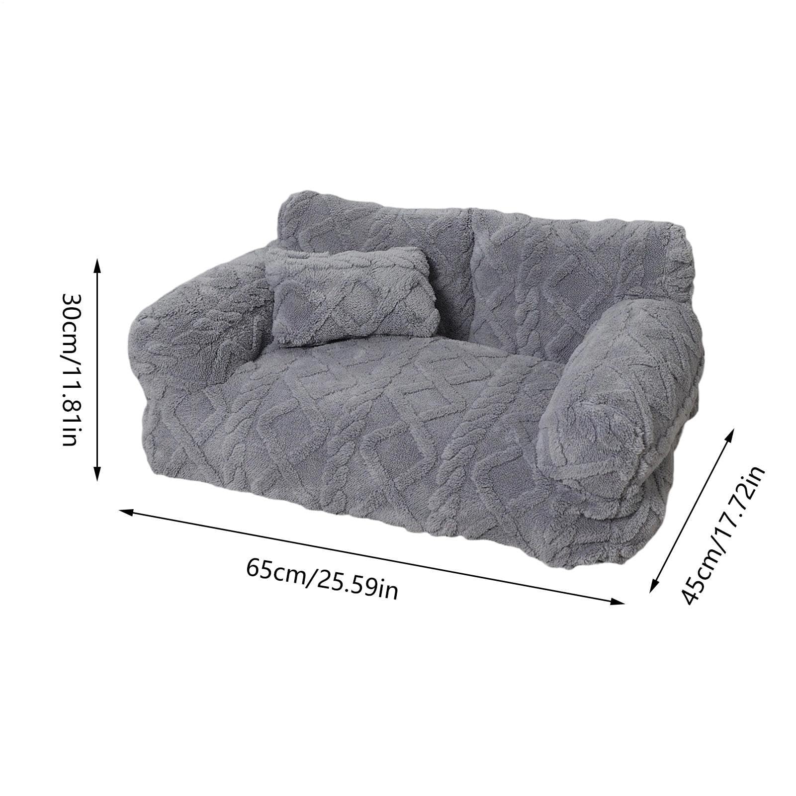 Sofá para Mascotas Suave, Cómodo, Antideslizante y Elástico | Camastro para Perros Pequeños y Gatos Para Razas Pequeñas, Medianas y Grandes, en Interior, Hogar,