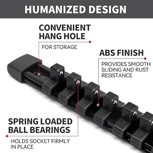 Miniatura 4 de Organizador de enchufes Herramientas ABS  Soporte de enchufe negro, kit de 6 soportes de enchufe de alta calidad de 14 pulgadas x 32 clips, 38
