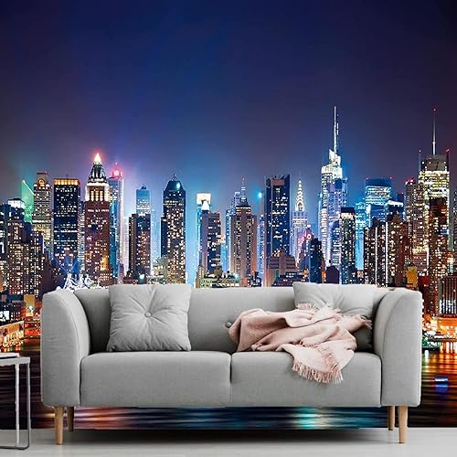 Miniatura 1 de Papel tapiz estéreo, arte paisajístico de tinta azul, textura abstracta de mármol dorado, papel tapiz 3D personalizable para dormitorio, sala de