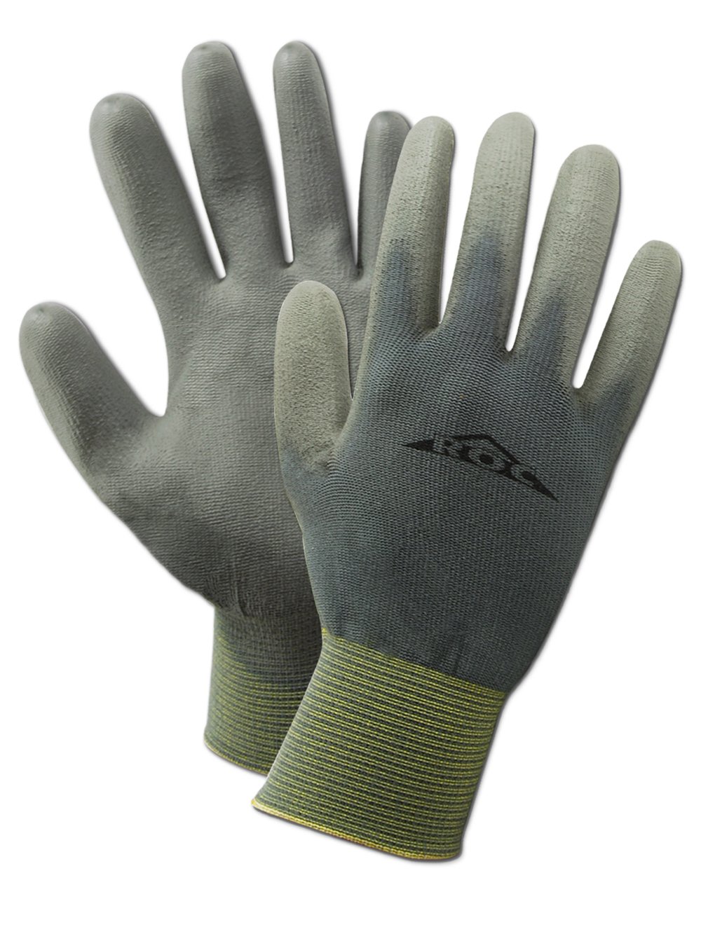 MAGID ROC Polyurethane Coated 15-Gauge Nylon Mechanic’s Gloves, 12 Pairs, GP150