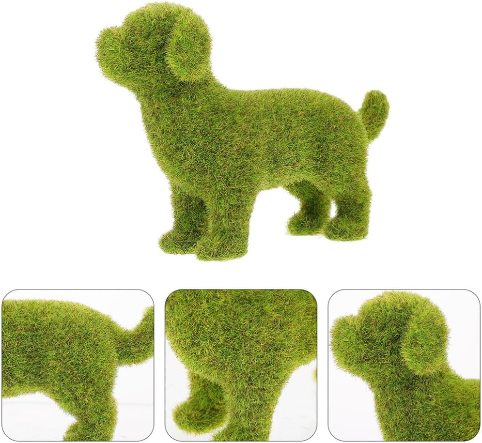 GANAZONO Simulated Puppy Ornaments 2Pcs Flocking Animal Figurines for Outdoor Garden Patio Backyard Decoration Small Animal Landscape Statue 6.88X4.80X2.16In - Image 7