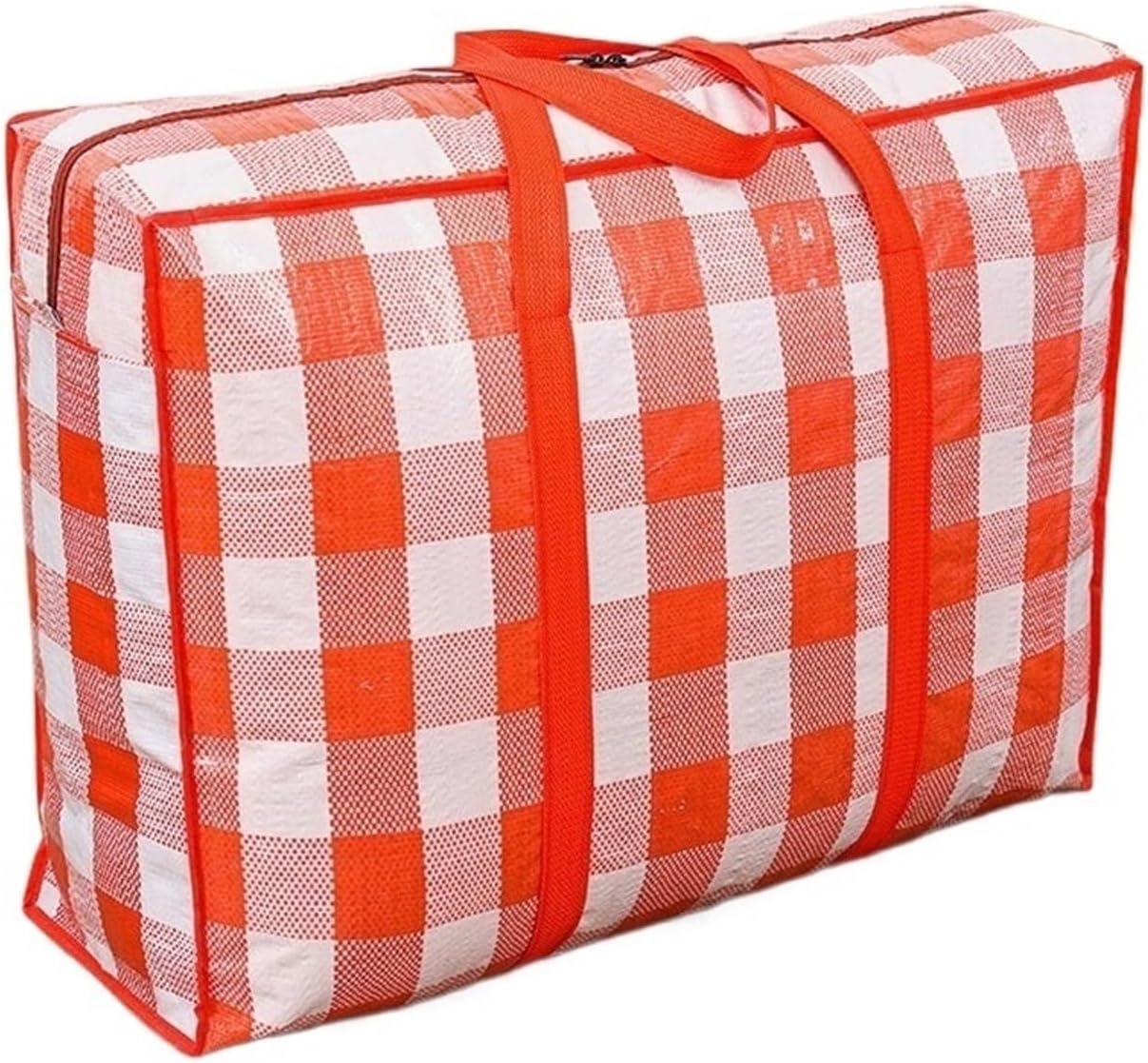 1pcs Heavy Duty Storage Bags With Zipper - Waterproof Foldable Moving For Clothes, Blankets, Seasonal Decor(BlackA-L)