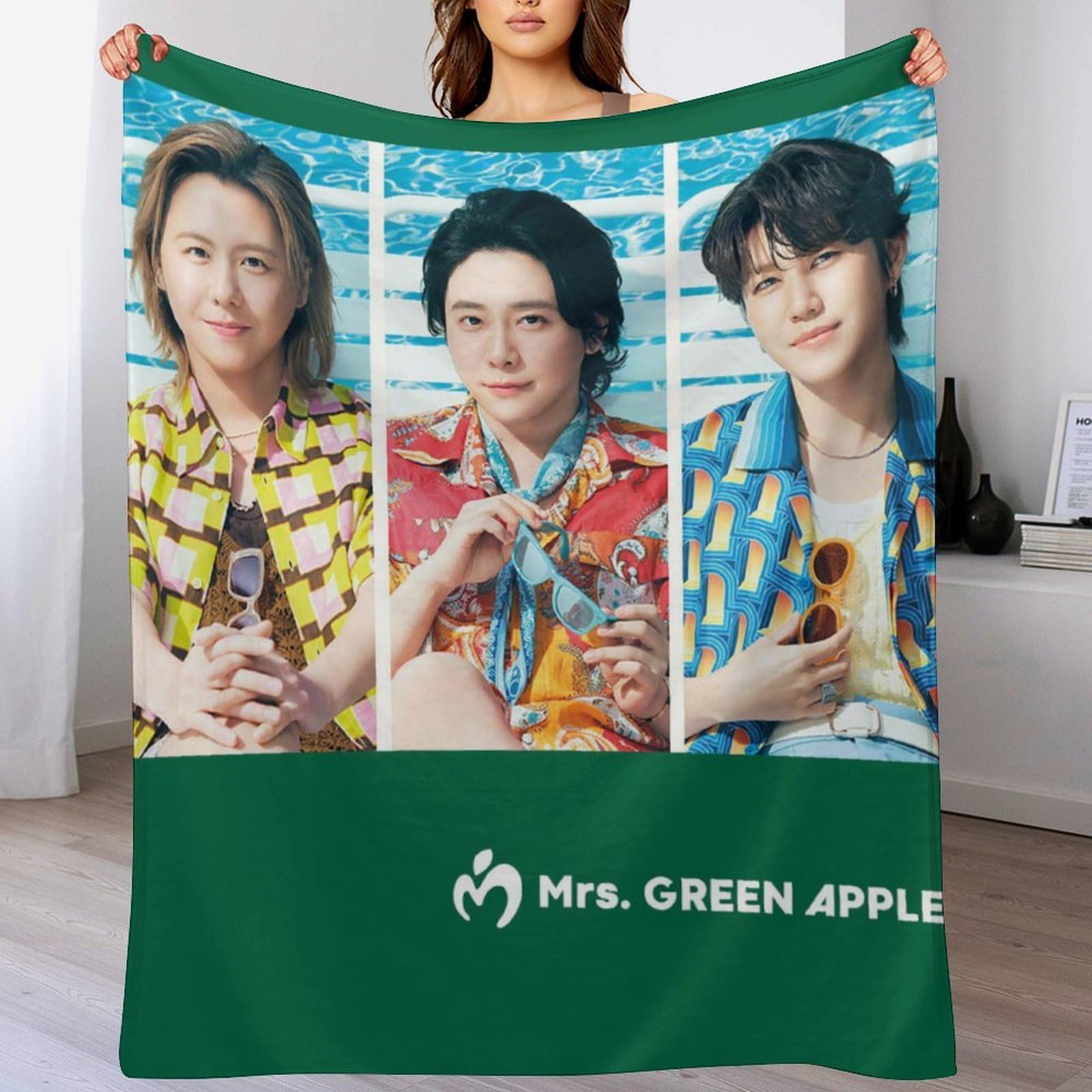 【eriiiiiiiPE 】Mrs.GREEN APPLE ブランケット Amazon｜ミセス・グリーン・アップル ブランケット 色褪せない毛布