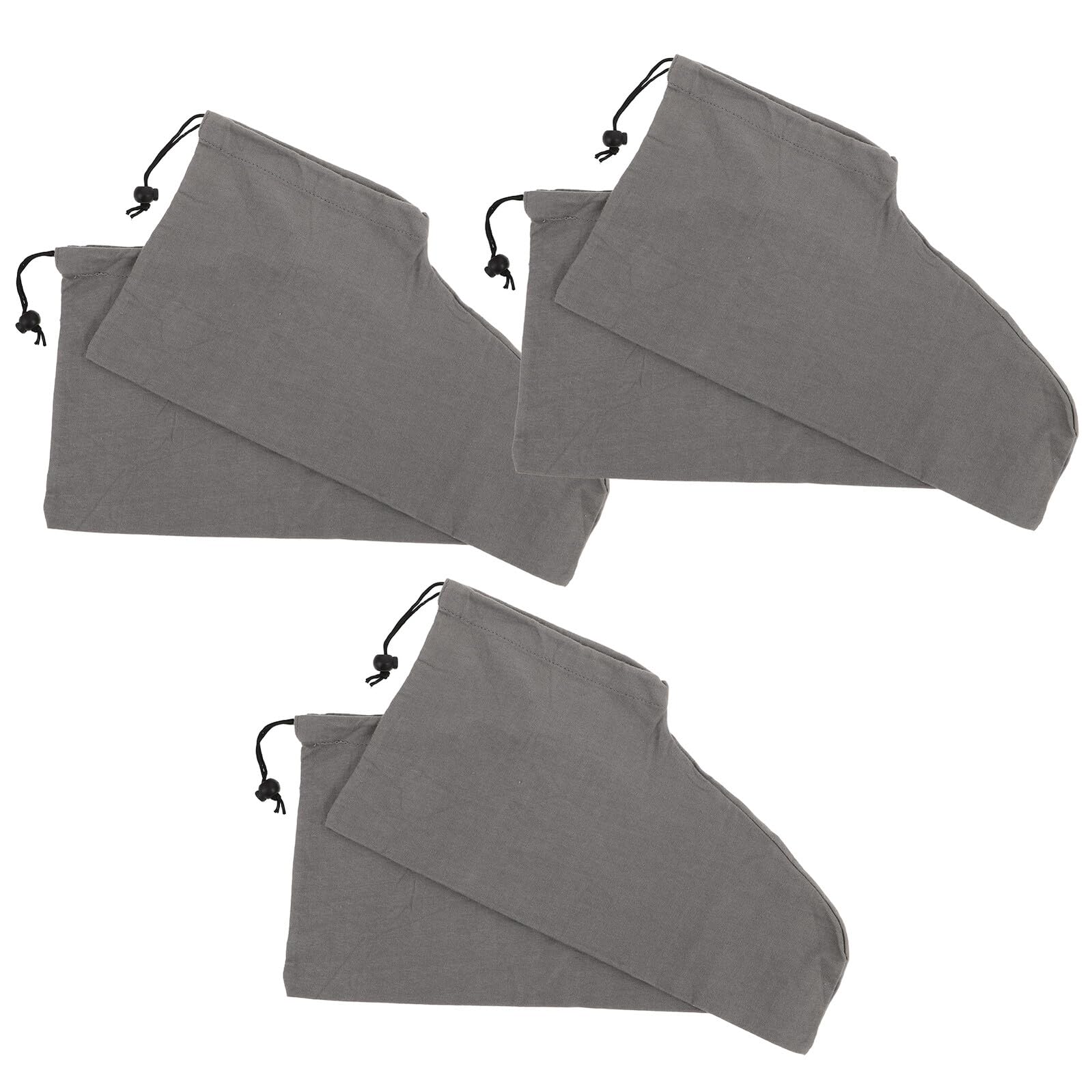 COLLBATH Set da 6 Borse da Viaggio per Scarpe in Cotone Coulisse Sacchetti Portatili Traspiranti per Stivali e Scarpe da Ginnastica Organizer Salvaspazio per Viaggi Casa e Bagagli