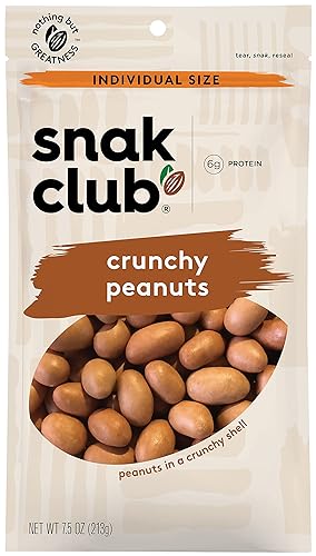 Snak Club Cacahuetes crujientes 75 onzas paquete de 6