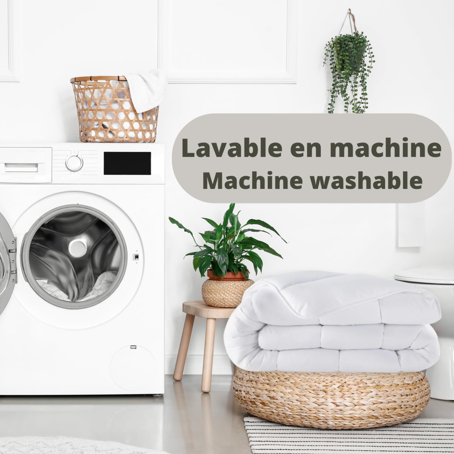 SOHYGGE - Piumone matrimoniale invernale 220 x 240 cm - 100% Microfibra – 300 GSM Trapunta matrimoniale invernali, Piumino, una piazza e mezza stagione, 4 stagioni Trapunte Tutte Le Stagioni