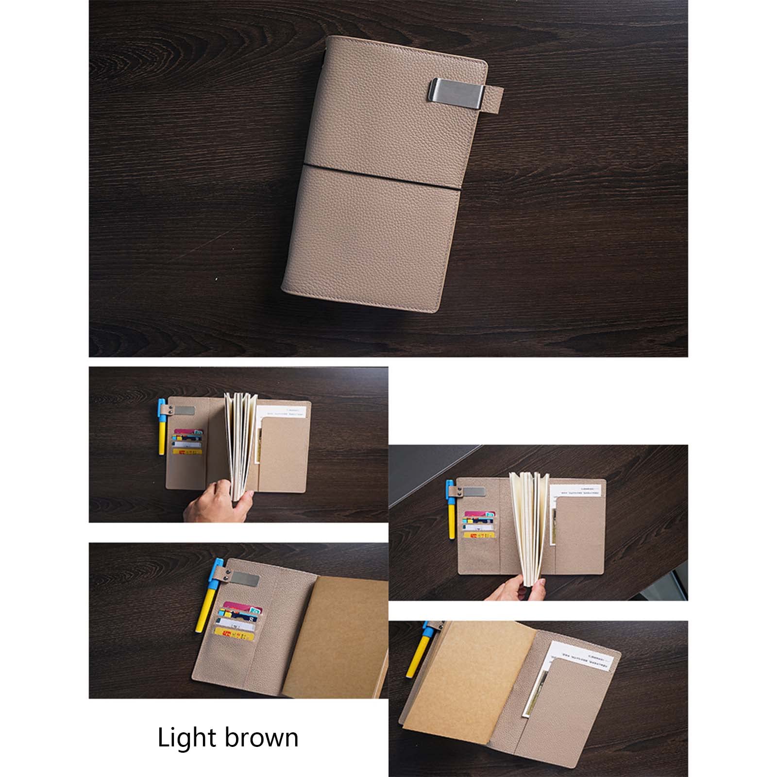 Set di raccoglitori a fogli mobili per diari, fogli di ricambio, porta carte, organizer in PVC, borsa inclusa per il personale