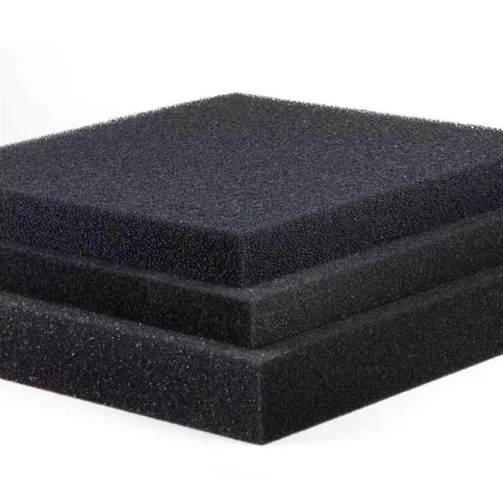 Esponja de Filtro bioquímico for Acuario, Espuma de filtración Negra, Esponja de Filtro de Uso prolongado for pecera para Filtrar Impurezas(25PPI,50x50x3cm)