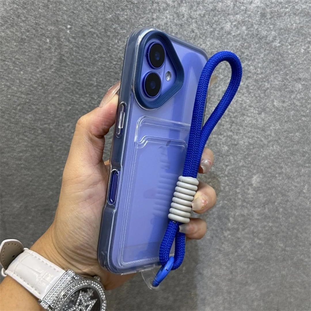 Protection de luxe iPhone 14 bleu transparent antichoc finition premium