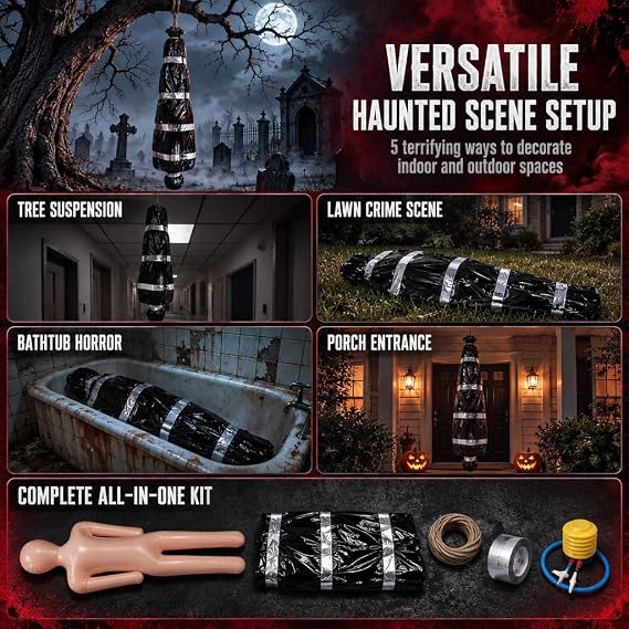 TSLBW Halloween Dead Body Bag, 60