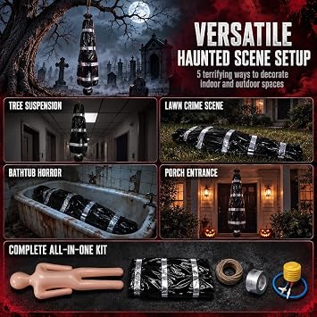 TSLBW Halloween Dead Body Bag, 60