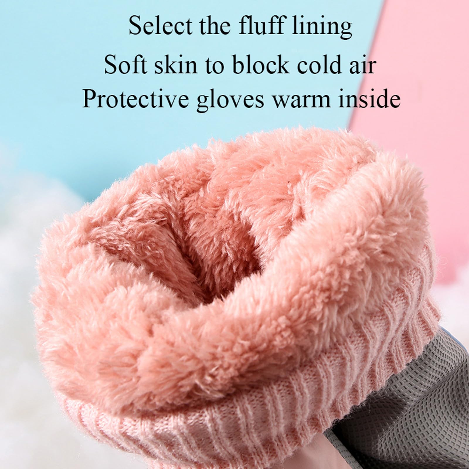 KEYDUACU Winter Ski Snow Gloves for Men, Women, Waterproof Touchscreen Windproof Cold Weather Hand Warming Winter Work Snowboard Gloves for Skiing Running and Cycling(Purple)