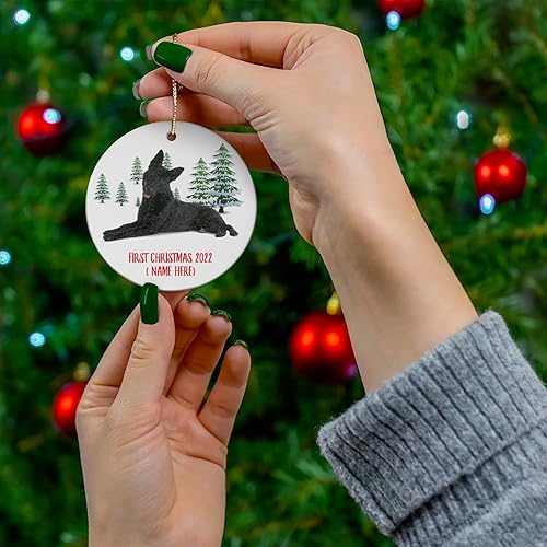 Miniatura 4 de Adorno personalizado para árbol de Navidad, Año Nuevo, decoración de Año Nuevo, círculo de invierno, cerámica, para el primer año 2023