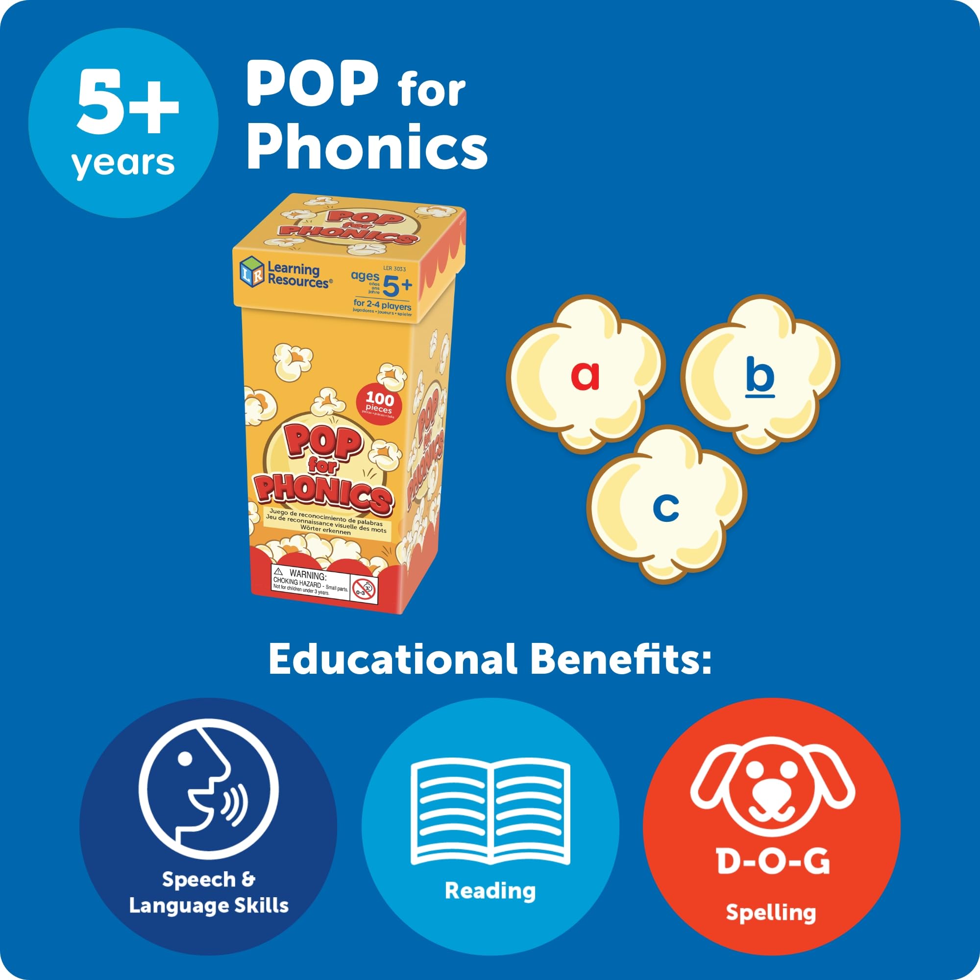 Learning Resources POP for Phonics - Language Development, Spelling, Ages 5+ - 4